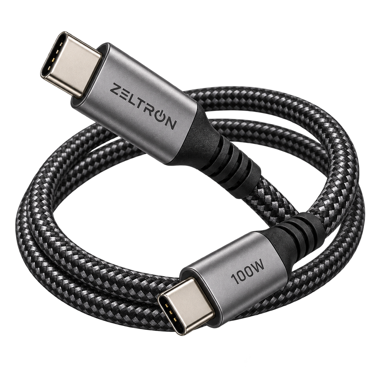 Z-Pulse 100W USB-C to USB-C PD Nylon Braided Cable with E-Marker Chip
