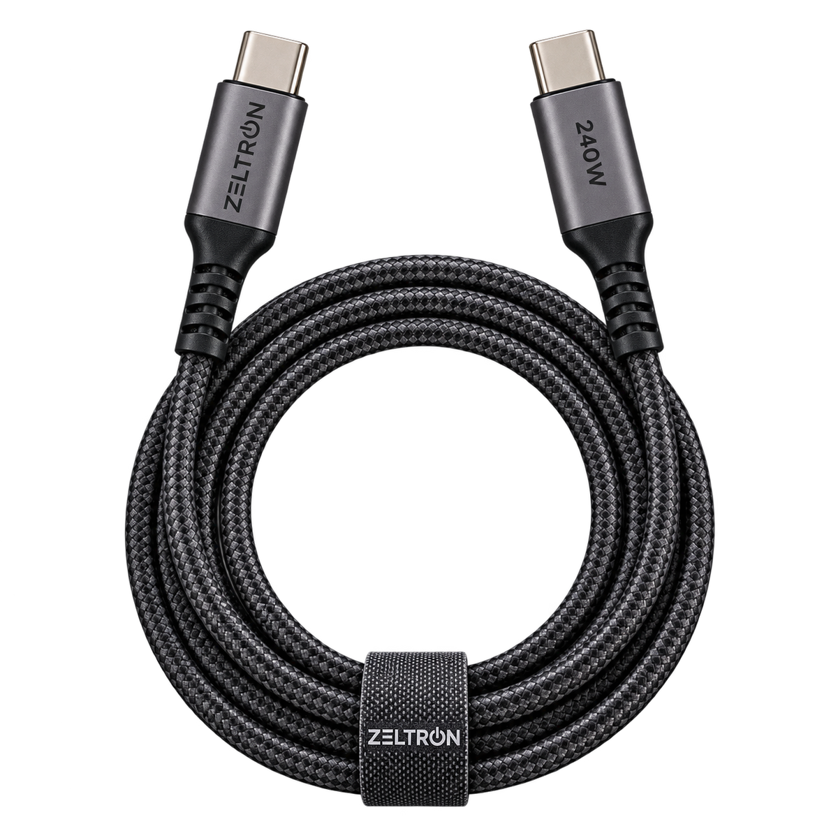 Z-Pulse 240W USB-C to USB-C PD Nylon Braided Cable with E-Marker Chip