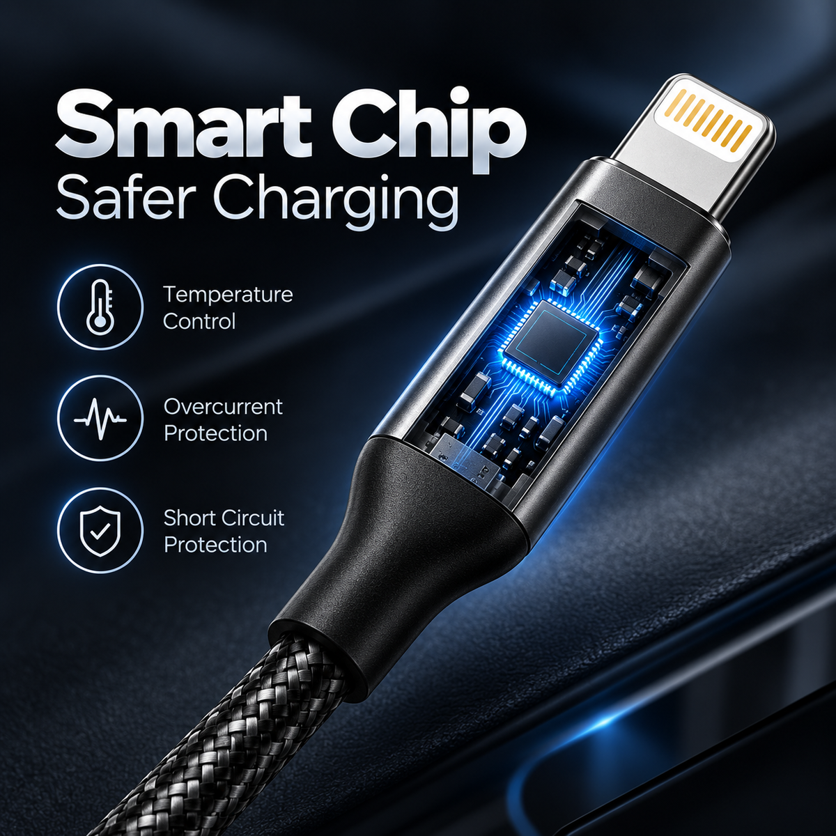 Z-Pulse 27W USB-C to Lightning PD Nylon Braided Cable