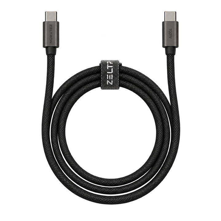 Z-Pulse 100W USB-C to USB-C PD Flex Mesh Cable with E-Marker Chip