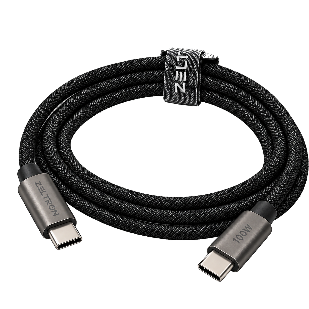 Z-Pulse 100W USB-C to USB-C PD Flex Mesh Cable with E-Marker Chip