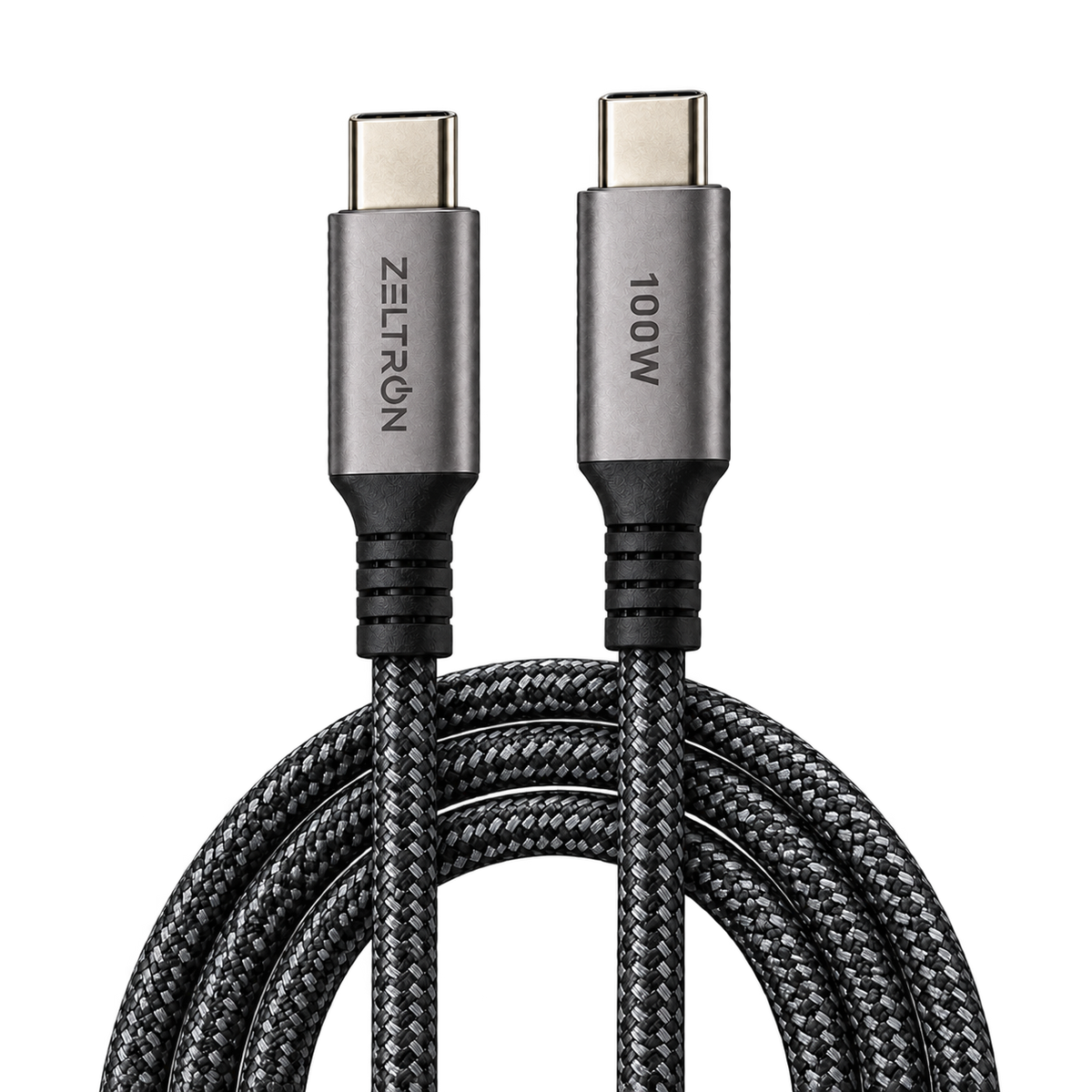 Z-Pulse 100W USB-C to USB-C PD Nylon Braided Cable with E-Marker Chip