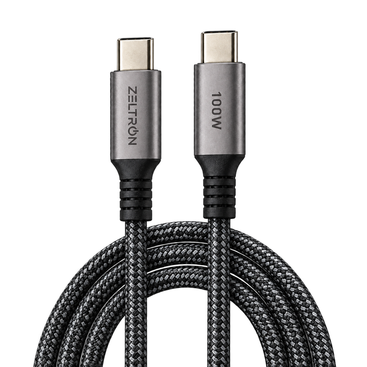 Z-Pulse 100W USB-C to USB-C PD Nylon Braided Cable with E-Marker Chip