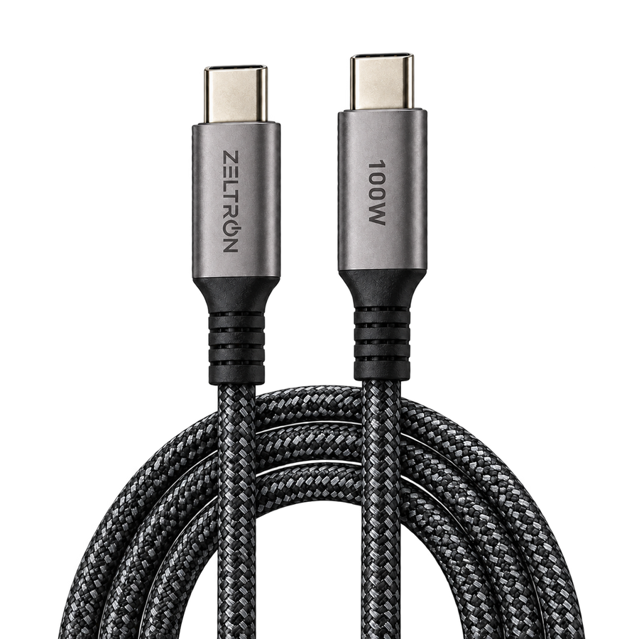Z-Pulse 100W USB-C to USB-C PD Nylon Braided Cable with E-Marker Chip